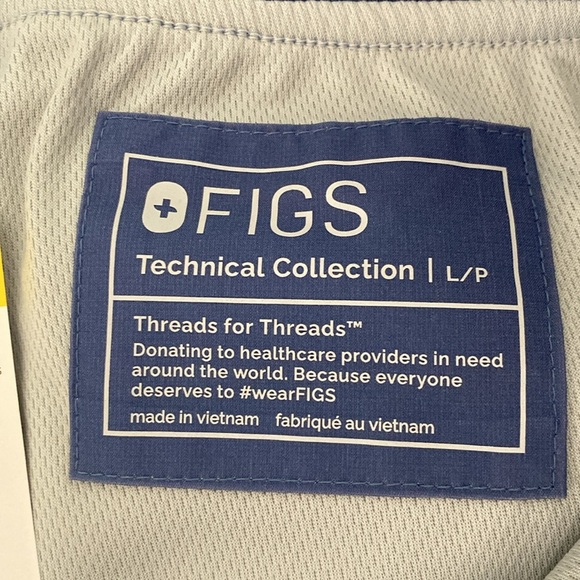 Figs technical pant ombré blue women’s large petit new with tags - Picture 10 of 10